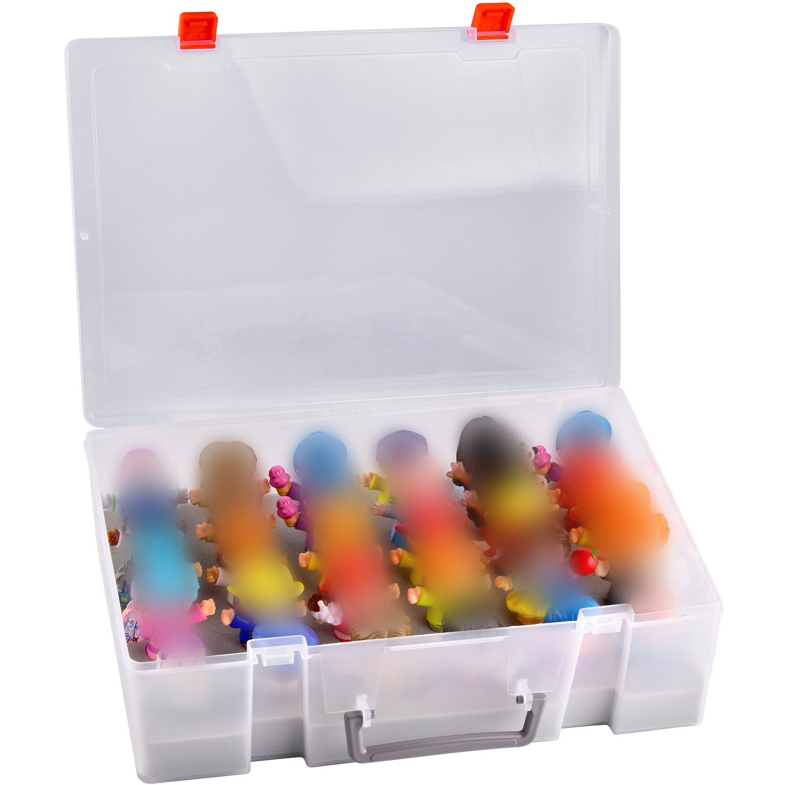 Storage Organizer Case for Fisher-Price Little People, Collector Container  for Mini Toys (Box Only) Clear